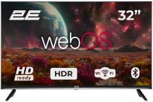 Телевізор 32" 2E LED HD 60Hz Smart WebOS Black