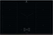 Варильна поверхня Electrolux індукційна, 80см, розширена зона, датчик кипіння, датчик смаження, сенсорний дисплей, Hob2Hood, чорний