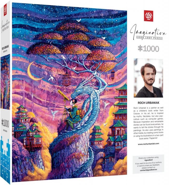 Пазл GoodLoot Imagination: Roch Urbaniak Sakura & Ryu 1000 ел.