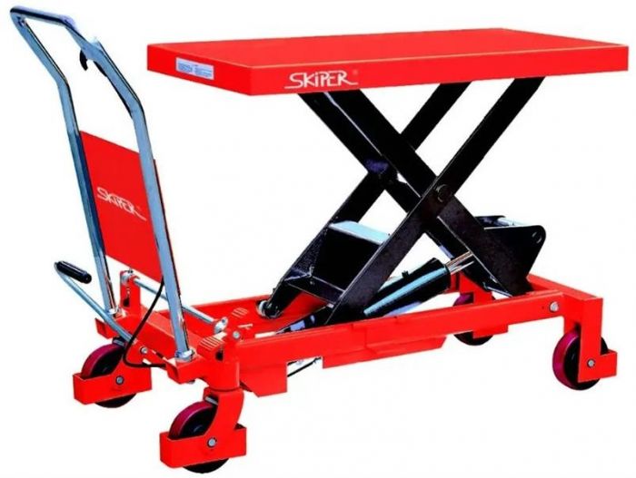 Стіл підйомний гідравлічний Skiper SKT 500 Profi навантаження 500кг висота підйому 90см стіл 81.5х50х5см