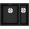 Мийка кухонна Franke Maris, фраграніт, прямокутник, без крила, 553х433х200мм, чаша - 1.5, під стільницю, MRG 160, онікс