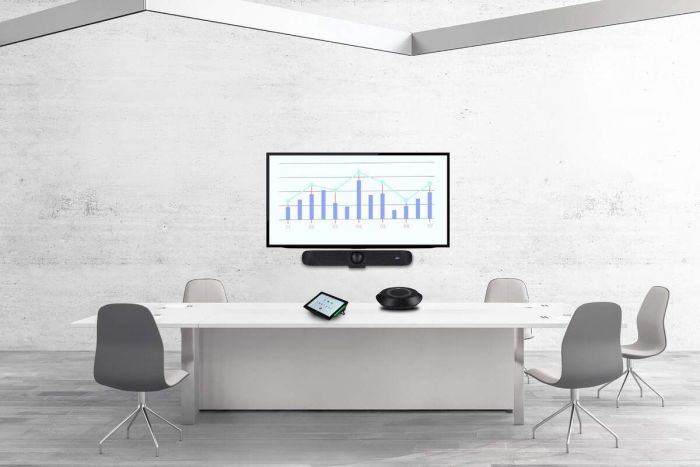 Відеотермінал Aver VB370A, Android 13, 4.5x Optical Zoom, 2 об'єктива 4K, PTZ, 14х Uni-mic, радіус дії 10 м, динаміки 2 х 6 Вт, Zoom Rooms, Dual Screen, чорний