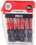 Біти Milwaukee Shockwave, набір 10шт, PZ2х50мм