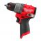 Шурупокрут-дриль акумуляторний Milwaukee M12 FDD2-0 12В 45Нм 450·1550об·хв 1.1кг без АКБ та ЗП