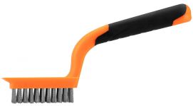 Щітка дротяна Neo Tools пряма, 5х11 рядів, прямий дріт 0.3мм, 1800мм,  двокомпонентне руків'я