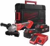 Шліфмашина кутова акумуляторна Milwaukee M18 BLSAG125X-402X 125мм 18В 2x4А·год ЗП М12-18С 11000об·хв 2.4кг кейс Шліфмашина кутова акумуляторна Milwaukee M18 BLSAG125X-402X 125мм 18В 2x4А·год ЗП М12-18С 11000об·хв 2.4кг кейс