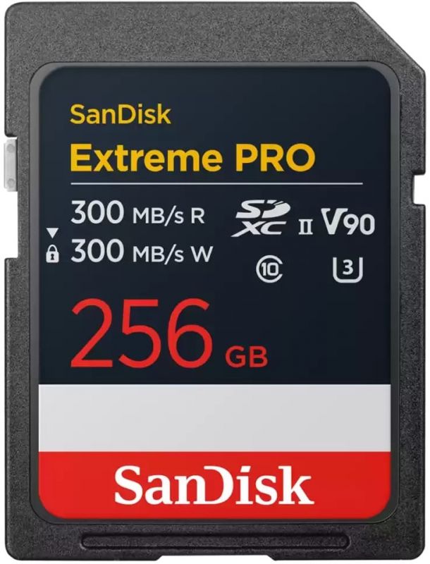 Карта пам'яті SanDisk SD  256GB C10 UHS-II U3 R300/W300MB/s Extreme Pro V90