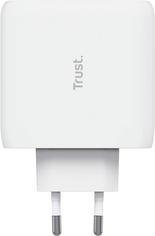 Зарядний пристрій мережевий Trust Maxo 65Вт, 2xUSB-C PD, білий