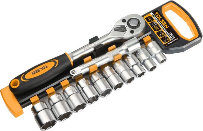 Набір торцевих головок Tolsen Профі, 1/2", 12шт, CrV