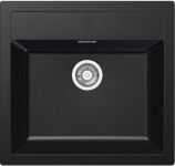 Мийка кухонна Franke Sirius тектонайт, прямокут., без крила, 560х530х200мм, чаша - 1, врізна, чорний