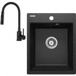 Набір для кухні Deante Corio, гранітна мийка ZRC_2103 + зміш. BOC_N74M, графіт