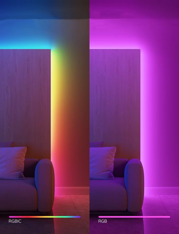 Стрічка світлодіодна розумна Govee H612C Strip Light S With Protective Coating, 10м, RGBICW, WI-FI/Bluetooth, білий
