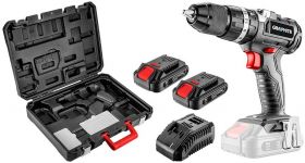 Шурупокрут-дриль акумуляторний GRAPHITE Energy+ 18В безщітковий 2х2А·год 58Нм 0-500·0-1700об·хв кейс ЗП 1.2кг