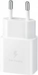 Зарядний пристрій мережевий Samsung 15Вт USB-С, білий