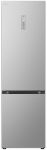 Холодильник LG з нижн. мороз., 203x60х68, холод.відд.-277л, мороз.відд.-110л, 2дв., А++, NF, інв., диспл зовн., Metal Fresh, сріблястий