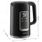 Електрочайник Sencor 1.7л, Strix, LED дисплей, подвійні стінки, сенс. керування, чорний