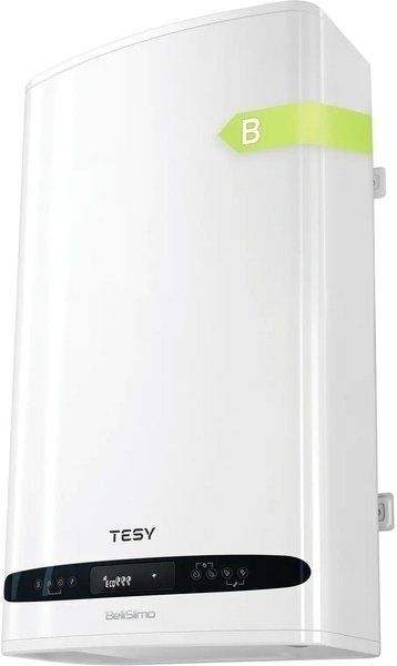 Водонагрівач електр. TESY Bellislimo Cloud плаский GCR 802722 E31 ECW Wi-Fi, 80л, 2,2кВт, ун. монтаж, електр. кер-ння, B, білий