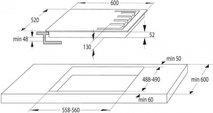 Комплект Gorenje (духовка електрична BO6735E02BK + поверхня газова G641EB), 740147, чорн