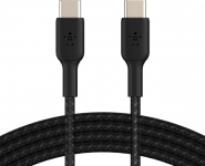 Кабель Belkin USB-C > USB-C заряджання/синхронізації 60Вт PD, 1м, плетений, чорний