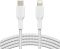 Кабель Belkin USB-C > Lightning заряджання/синхронізації 30Вт PD, 1м, плетений, білий