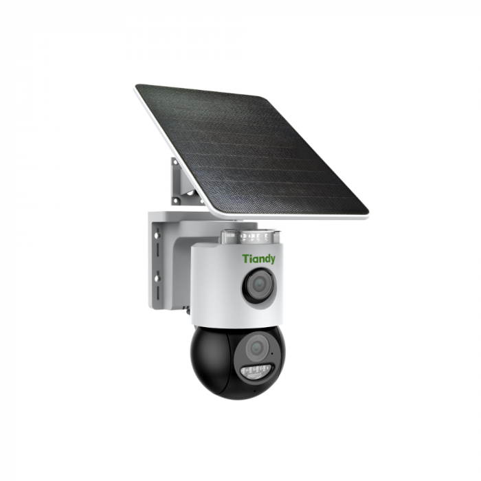 IP-камера Tiandy TC-H363U Spec:W/4G/U/SE/4mm/V4.0, 6MP, Fixed Color Maker 4G PT, 4mm, f/1.0, LED20m, DC5V, Batt.10400mAh, Solar panel, IP65, Speaker
