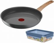 Сковорода Tefal Renew+контейнер Tefal Master Seal Eco,26см, 0.8л, алюміній, бакеліт, скло, сірий, прозорий