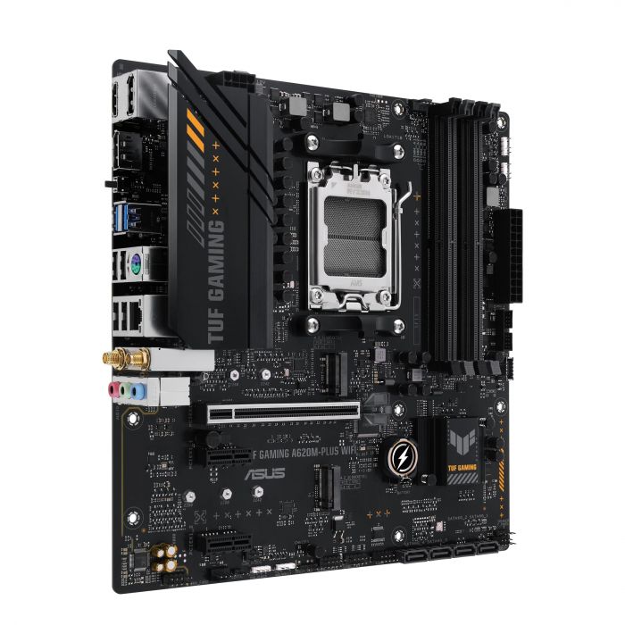 Материнcька плата ASUS A620M-F GAMING WIFI sAM5 A620 4xDDR5 HDMI DP Wi-Fi BT mATX