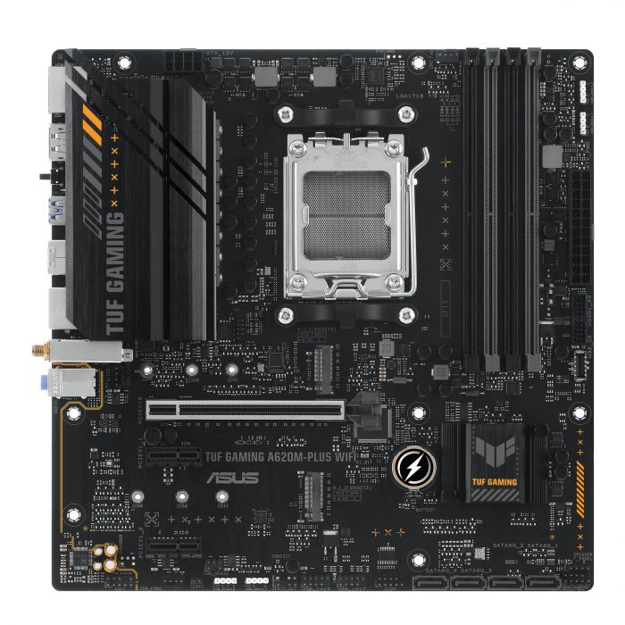 Материнcька плата ASUS A620M-F GAMING WIFI sAM5 A620 4xDDR5 HDMI DP Wi-Fi BT mATX