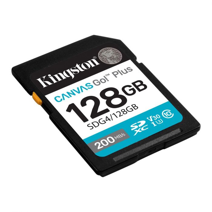 Карта пам'яті Kingston SD  128GB C10 UHS-I U3 V30 R200MB/s