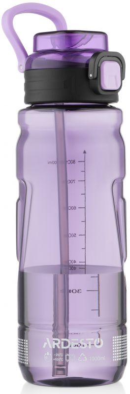 Пляшка для води ARDESTO Sport 1000мл, пластик, фіолетовий