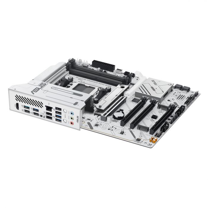 Материнcька плата ASUS X870 MAX GAMING WIFI7 W sAM5 X870 4xDDR5 M.2 HDMI USB Type-C WiFi BT ATX білий