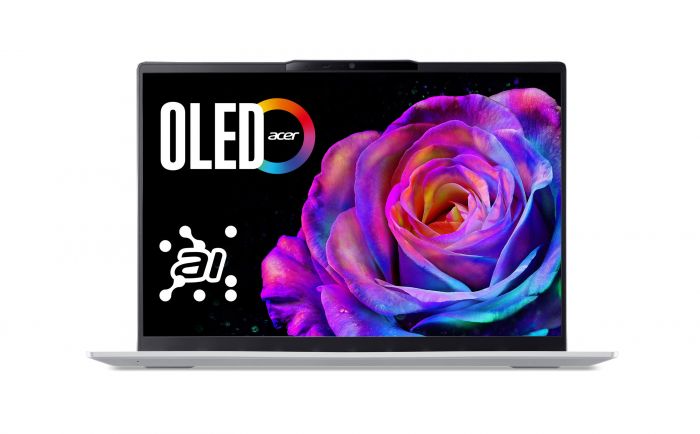 Ноутбук Acer Swift Go 14 SFG14-74 14" WUXGA OLED, Intel U9-285H, 32GB, F1TB, UMA, Win11, сріблястий