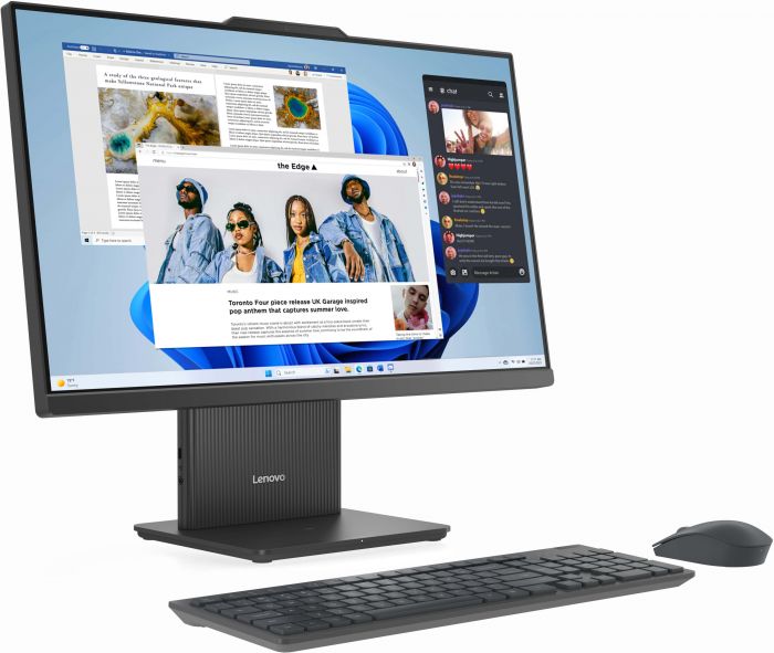 Комп'ютер персональний моноблок Lenovo IdeaCentre AIO 24IRH9 23.8" FHD IPS AG, Intel i3-1315U, 8GB, F512GB, UMA, кл+м, без ОС, сірий
