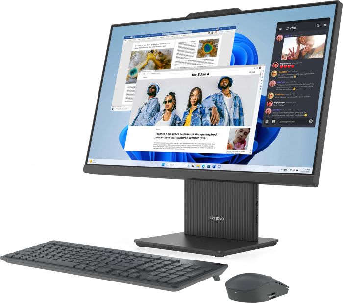Комп'ютер персональний моноблок Lenovo IdeaCentre AIO 24ARR9 23.8" FHD IPS AG, AMD R5-7535HS, 16GB, F512GB, UMA, кл+м, без ОС, сірий
