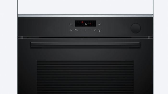 Духова шафа Bosch електрична, 71л, A+, дисплей, конвекція, пара, телескопічні направляючі, чорний