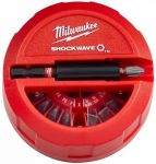 Біти Milwaukee Shockwave, набір 15шт, сталь, кейс