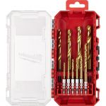 Набір свердел по металу Milwaukee RedHEX Shockwave HSS-TiN, 10шт, 3-10мм, кейс