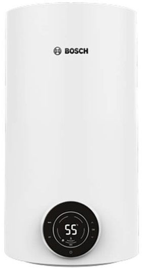 Водонагрівач електр. BOSCH круглий Tronic 4000T, 50л, 1,5кВт, сухий тен, вертикальний монтаж, електр. кер-ння, B, білий