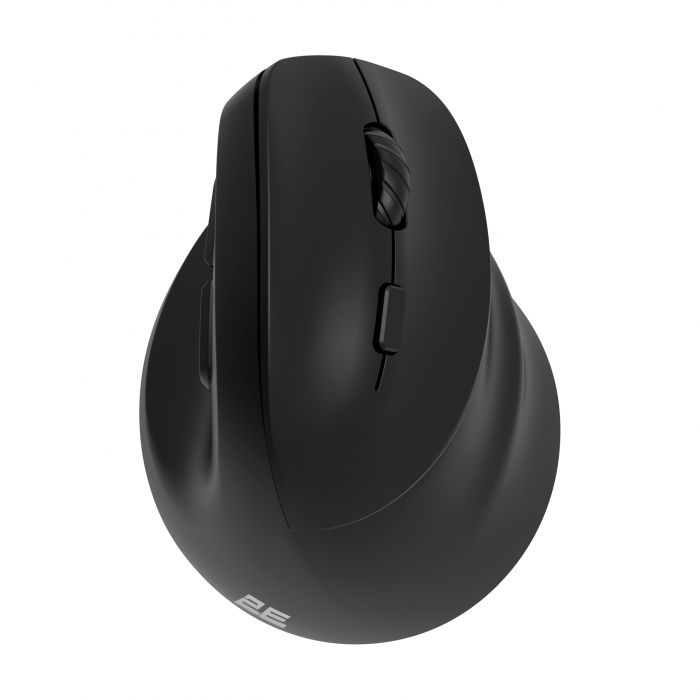 Миша 2E MF325 Silent, WL/BT, вертикальна, чорний