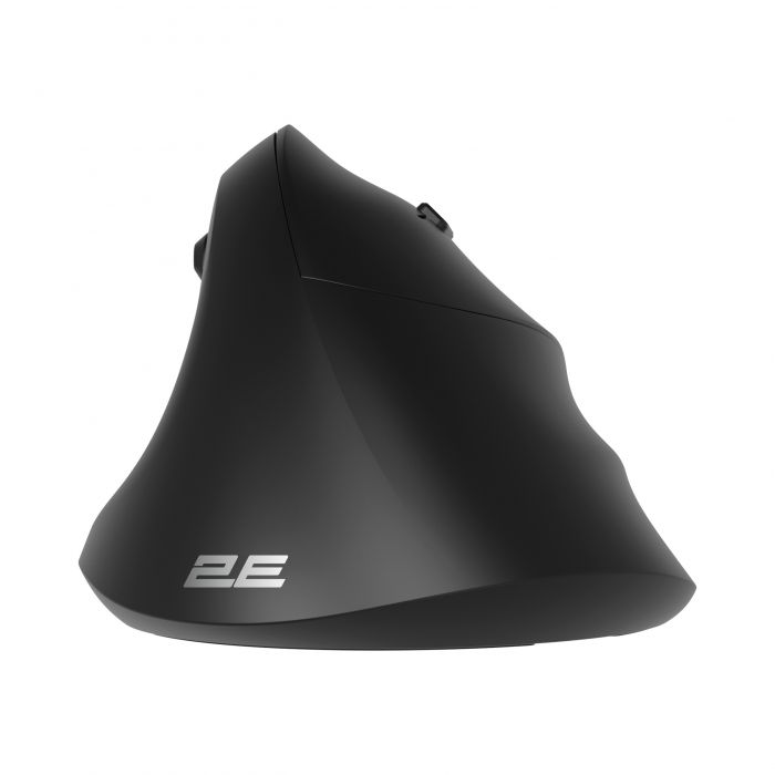Миша 2E MF325 Silent, WL/BT, вертикальна, чорний