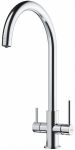 Змішувач для кухні Franke Lina Clear Water, довж.виливу - 272 мм, поворотний, 1+1 фільтр, хром