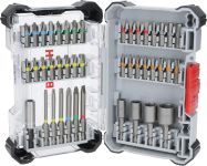 Біти Bosch Extra Hard Screwdriver Bit Set, набір 46шт, магнітний бітотримач, PH,PZ,T, SL, HEX, кейс