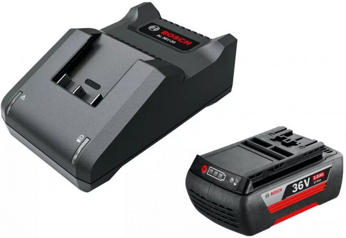 Набір акумулятора та зарядного пристрою Bosch GBA 36V 2.0Ah, ЗП AL 36V-20