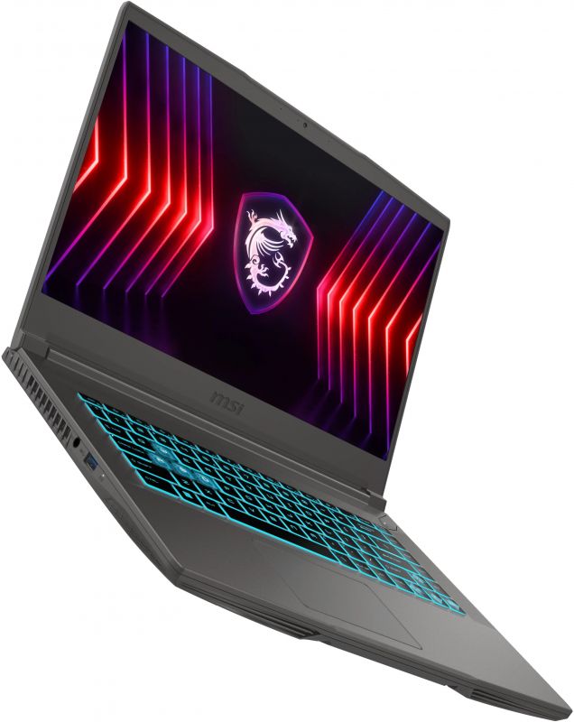 Ноутбук MSI Thin 15 A15B7UC 15.6 FHD, Ryzen 7-7735HS, 16GB, F1TB, NVD3050-4, DOS, чорний