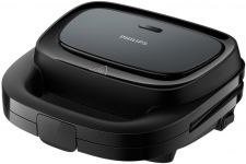 Вафельниця Philips Series 3000 750Вт, антипригарне покриття, корпус-пластик, чорний