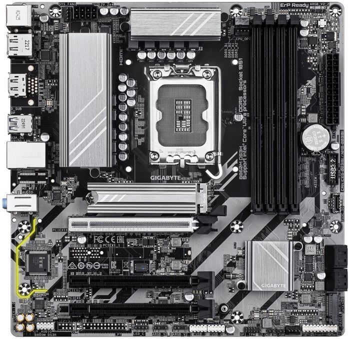 Материнська плата GIGABYTE B860M DS3H s1851 B860 4xDDR5 M.2 HDMI DP mATX