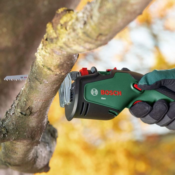 Пила шабельна акумуляторна Bosch KEO 18В пропил 80мм хід 20мм 1.4кг без АКБ і ЗП
