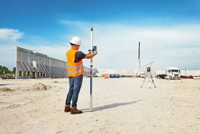 Приймач лазерного сигналу Bosch LR60, 0-300м, ±.5мм