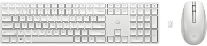 Комплект клавіатура та миша НР 650, WL, EN/UK, білий