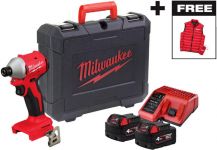 Гвинтоверт ударний акумуляторний Milwaukee M18 BLIDRC-402C 18В АКБ 2х4А·год 0-3600об·хв 190Нм ЗП M12-18C жилетка кейс 1.3кг